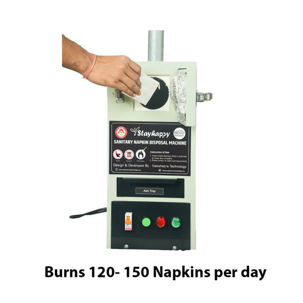 Nakshatra Technohub StayHappy Automatic Sanitary Napkin Incinerator/ Disposal Machine