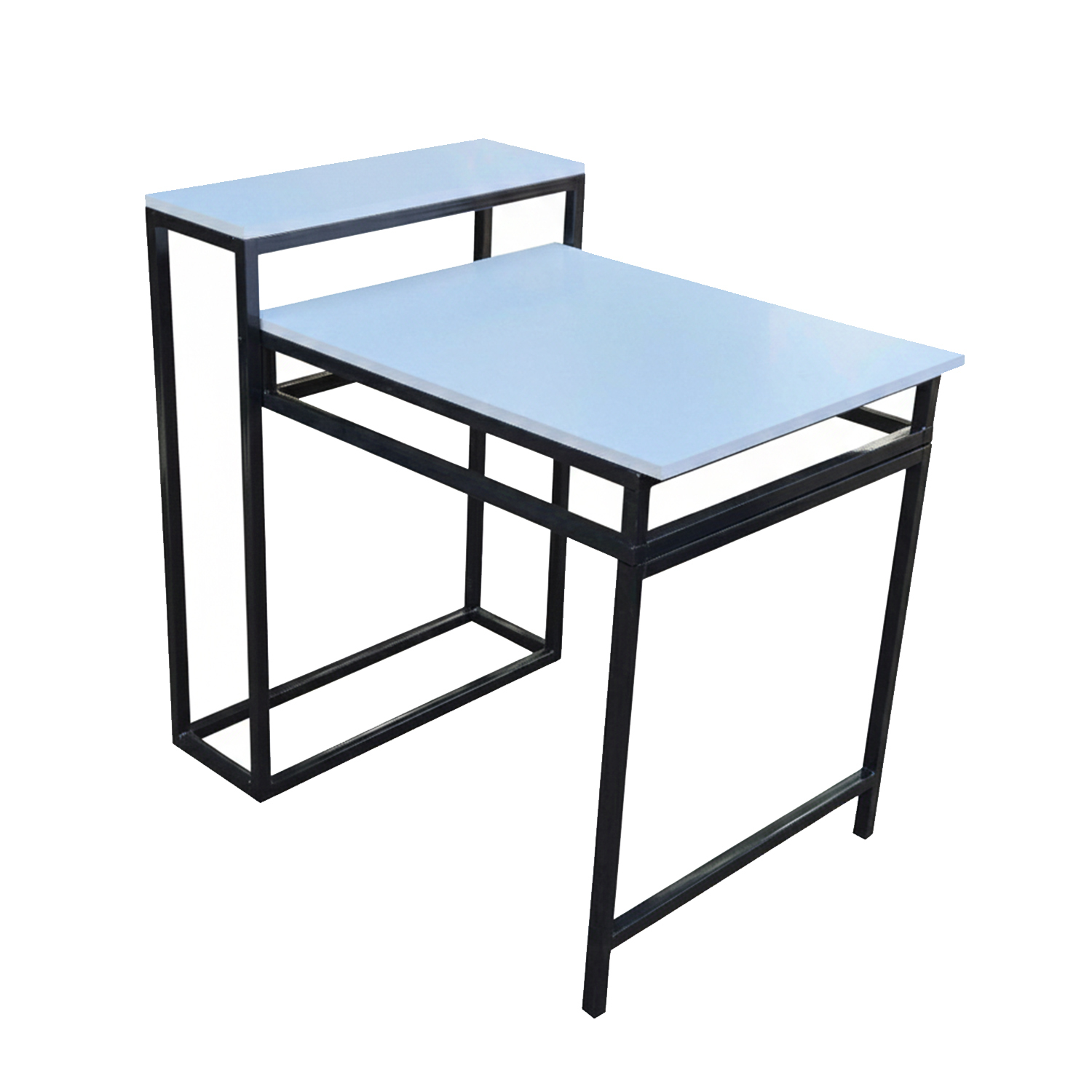 2 Tier Foldable Wooden Table